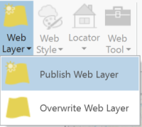 Publish as web layer Publish as web layer