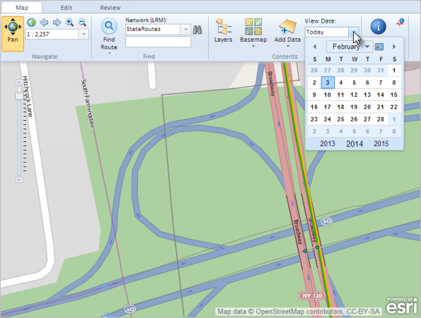 Use the calendar widget to select a new temporal view date. Use the calendar widget to select a new temporal view date.